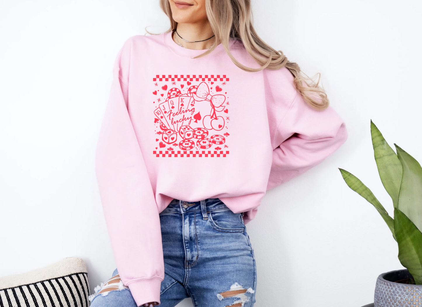 Feeling the Luck in Love Crewneck Sweatshirt