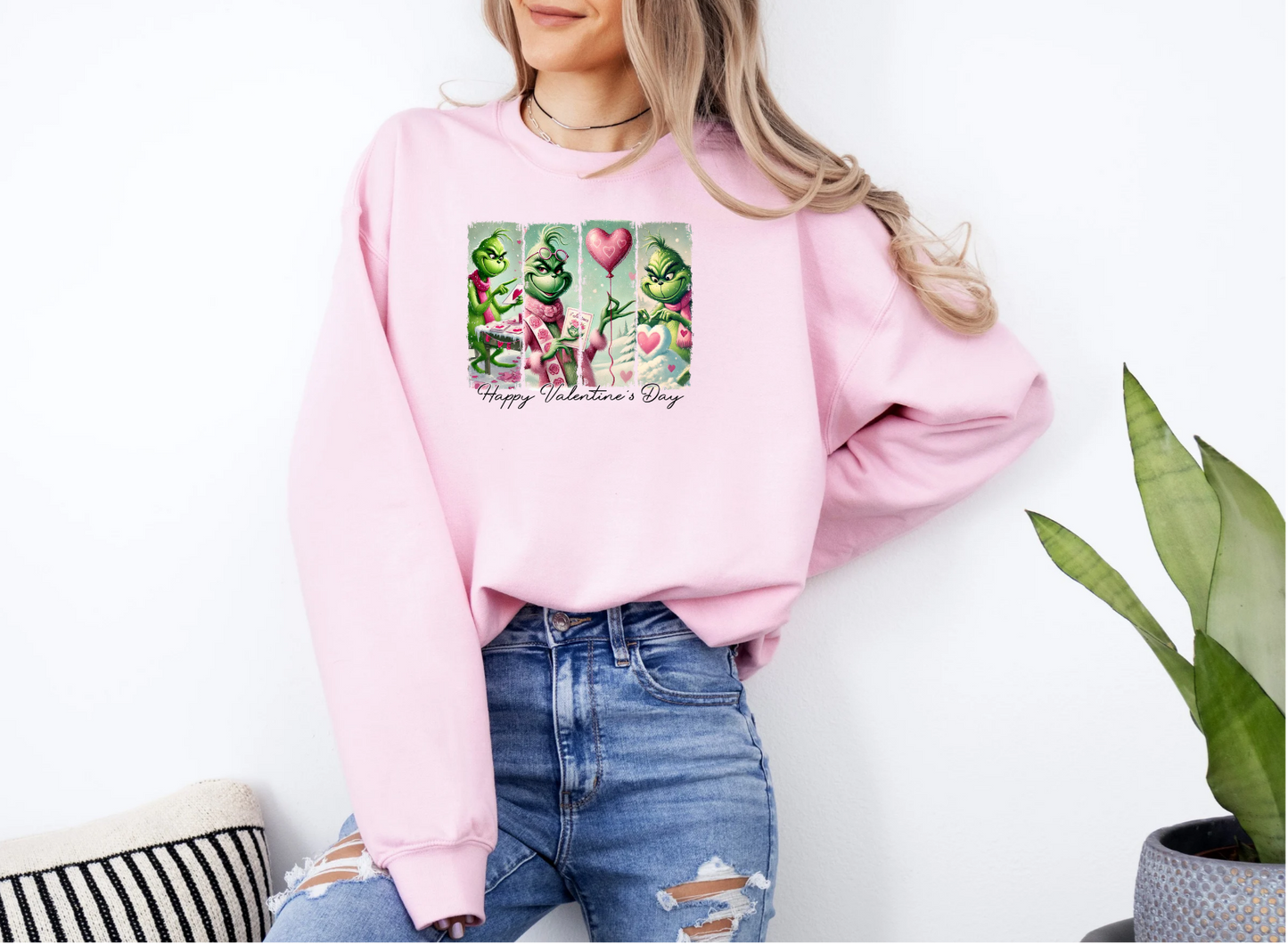 Happy Valentines Day Grich Crewneck Sweatshirt