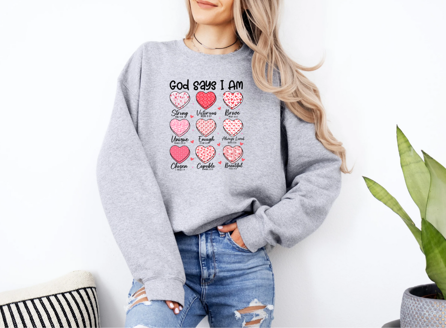 God Says I Am! Crewneck Sweatshirt