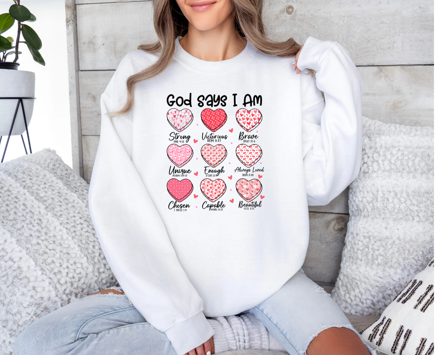 God Says I Am! Crewneck Sweatshirt