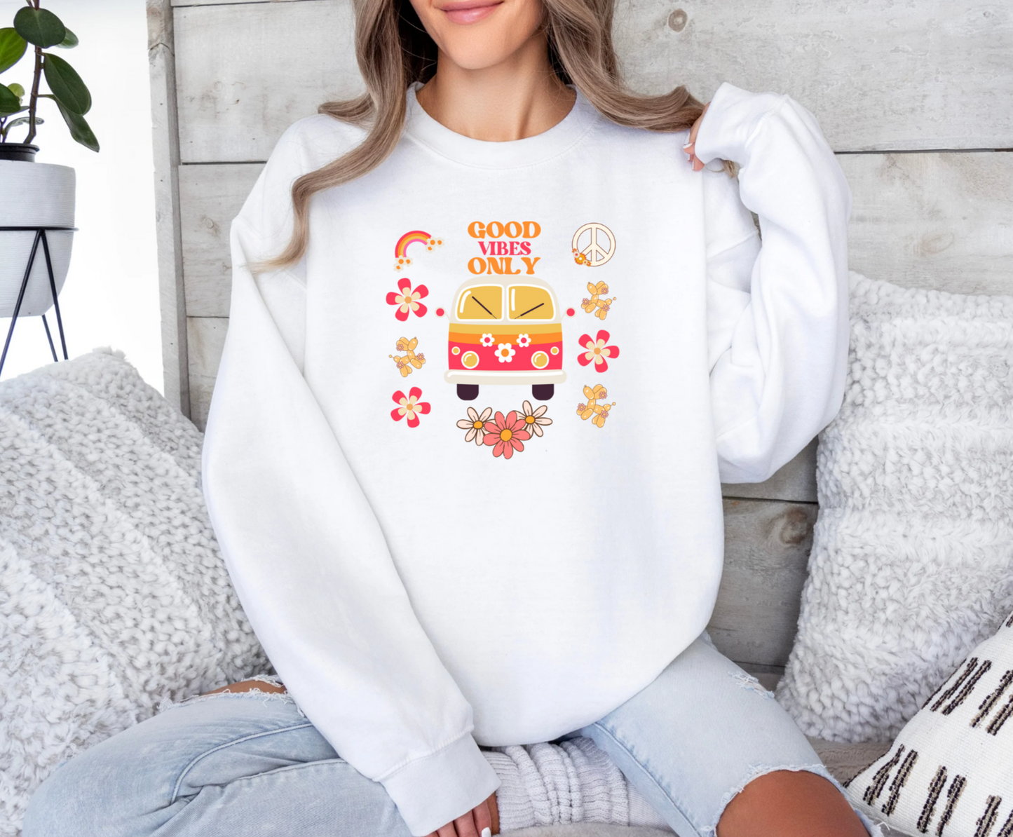 Good Vibes Only Crewneck Sweatshirt