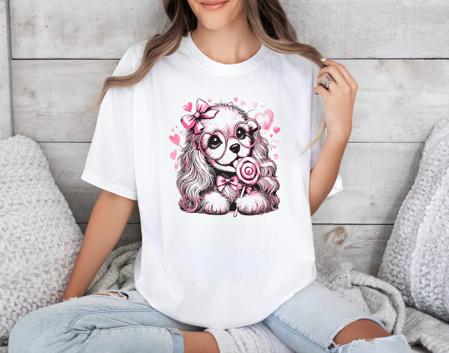 Cute Valentines Puppy T-Shirt