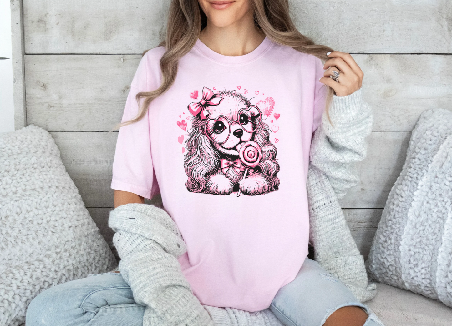 Cute Valentines Puppy T-Shirt