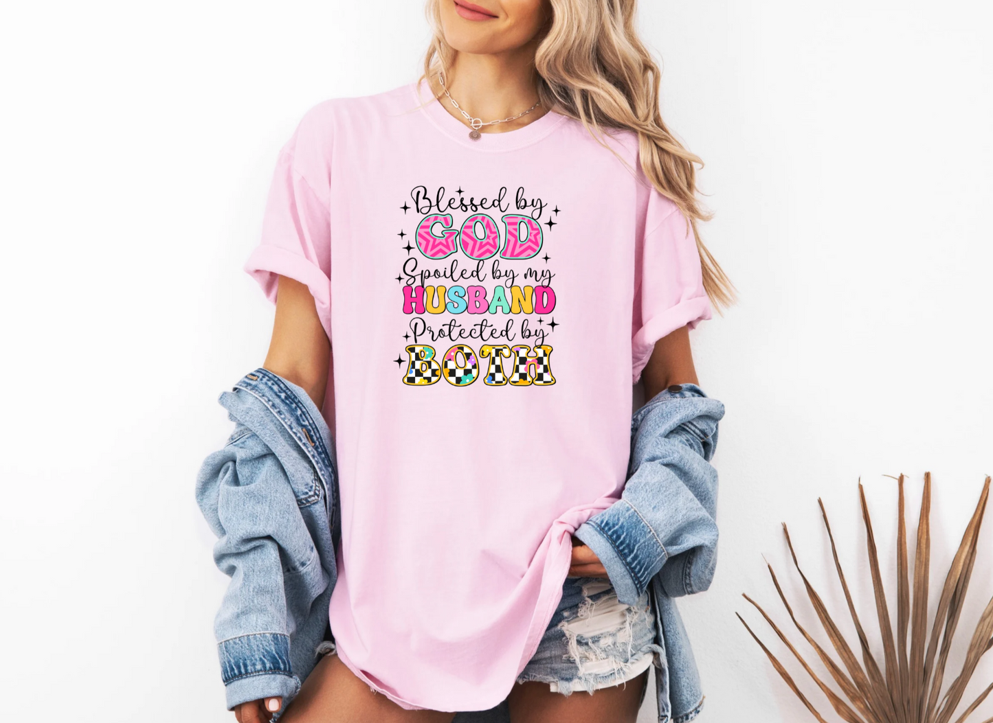 Blessed by God Spoiled by Husband T-Shirt