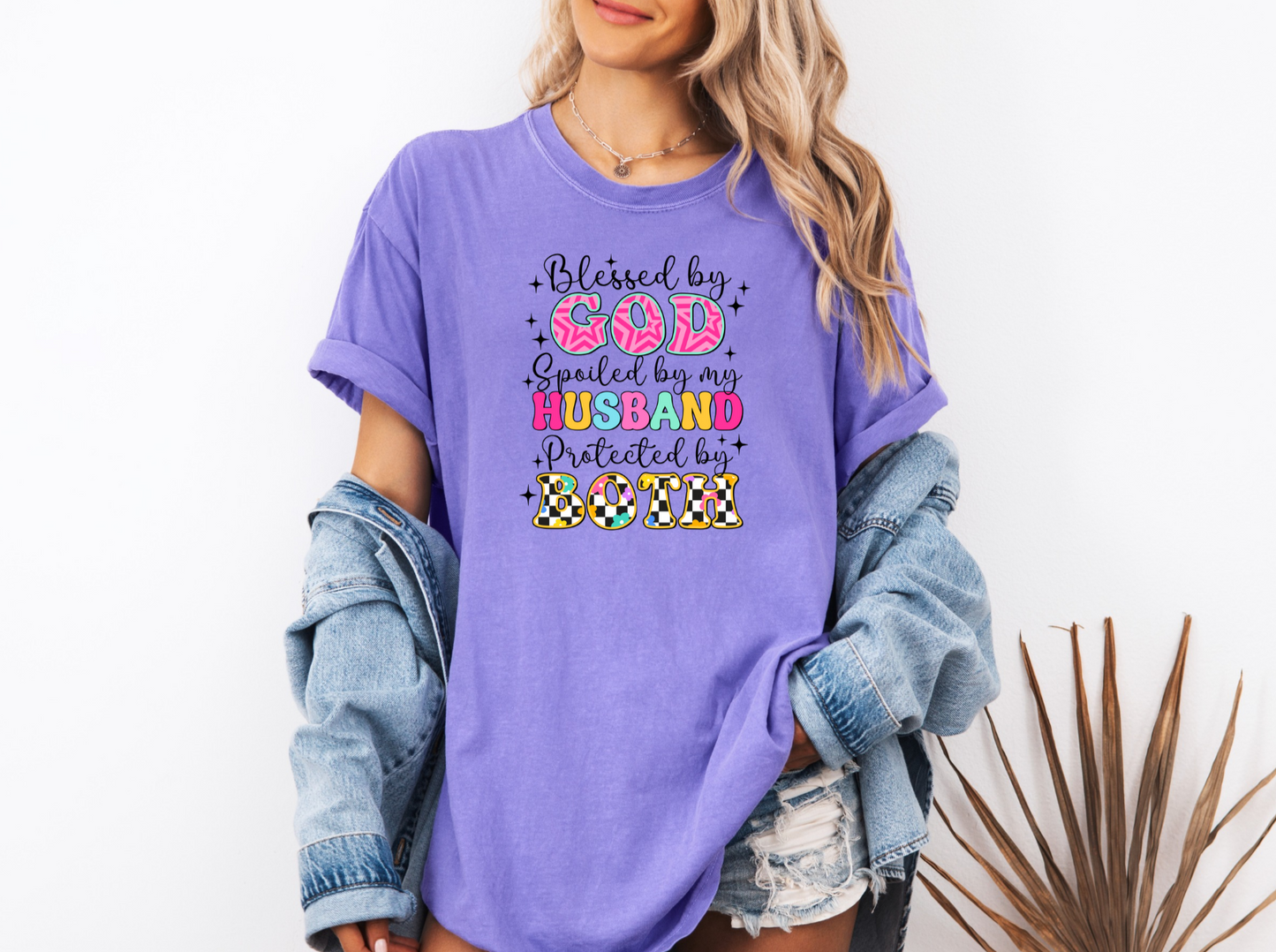Blessed by God Spoiled by Husband T-Shirt