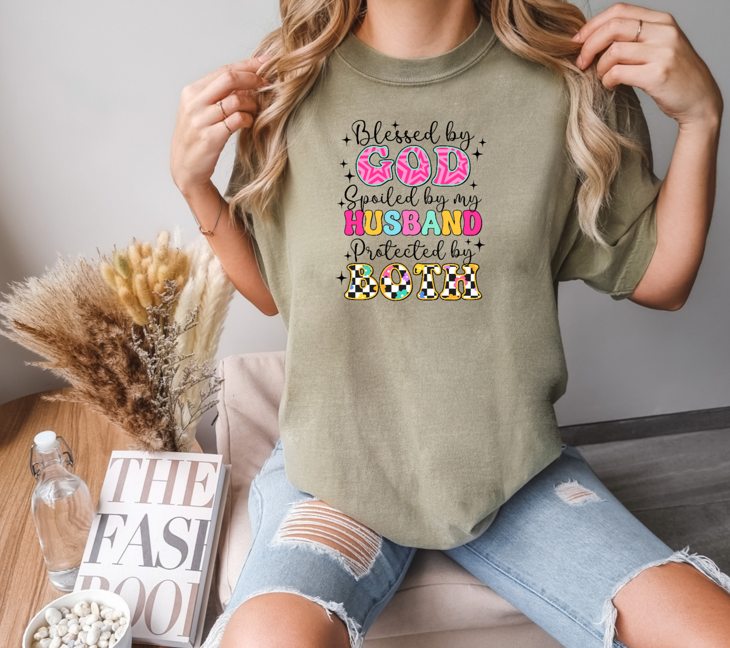 Blessed by God Spoiled by Husband T-Shirt