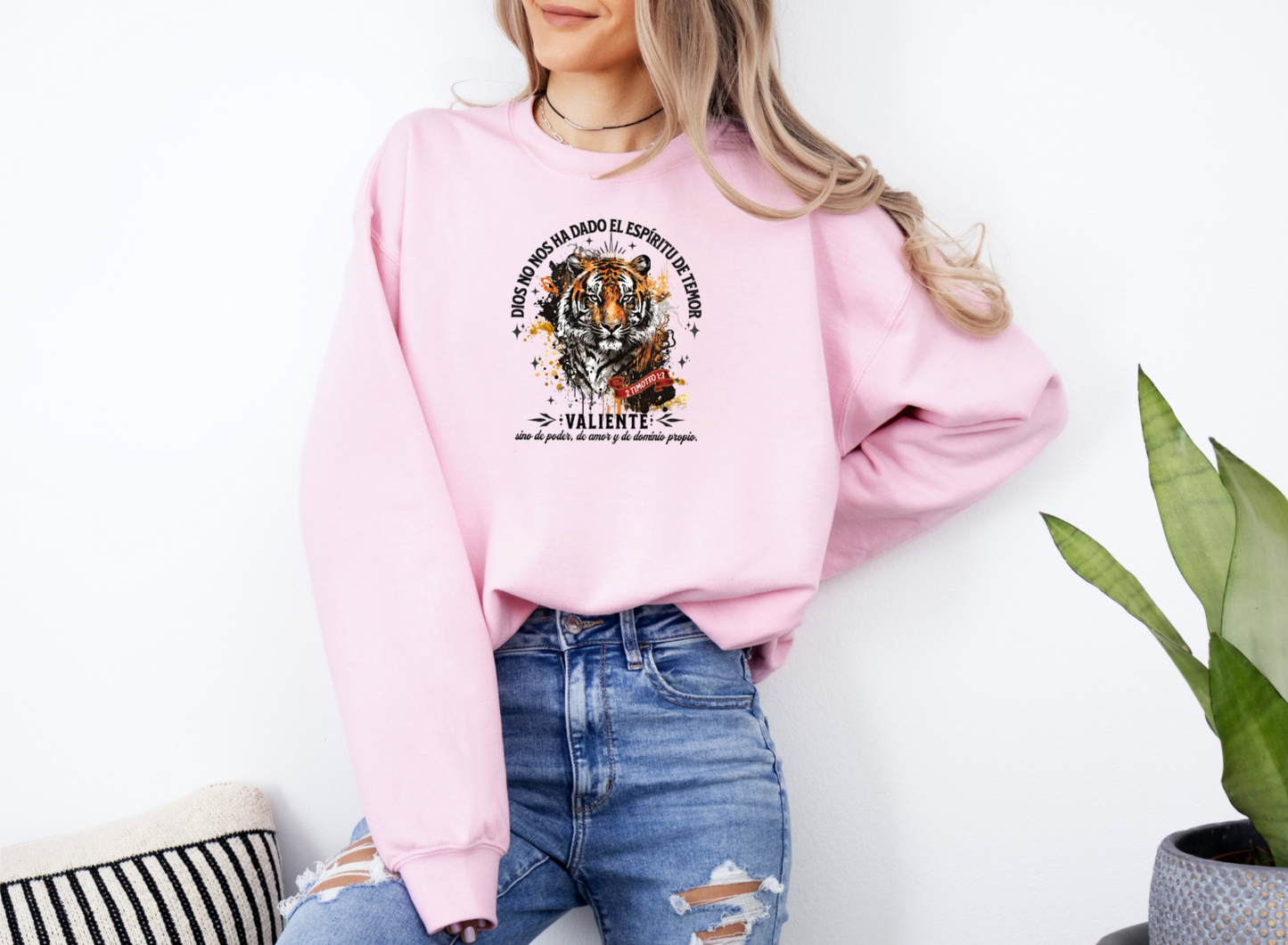 Dios no nos ha dado el espiritu de temor! Crewneck Sweatshirt