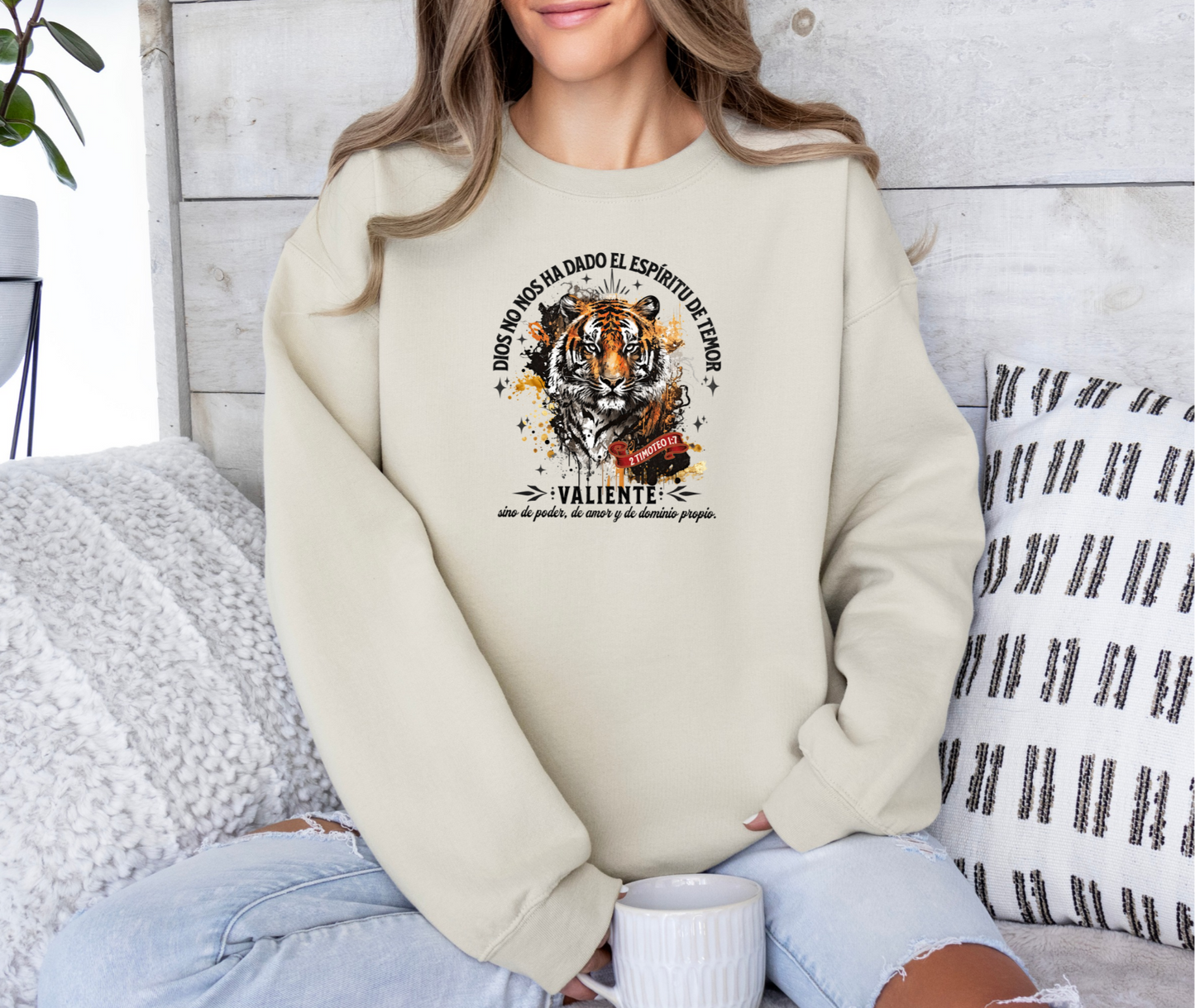 Dios no nos ha dado el espiritu de temor! Crewneck Sweatshirt