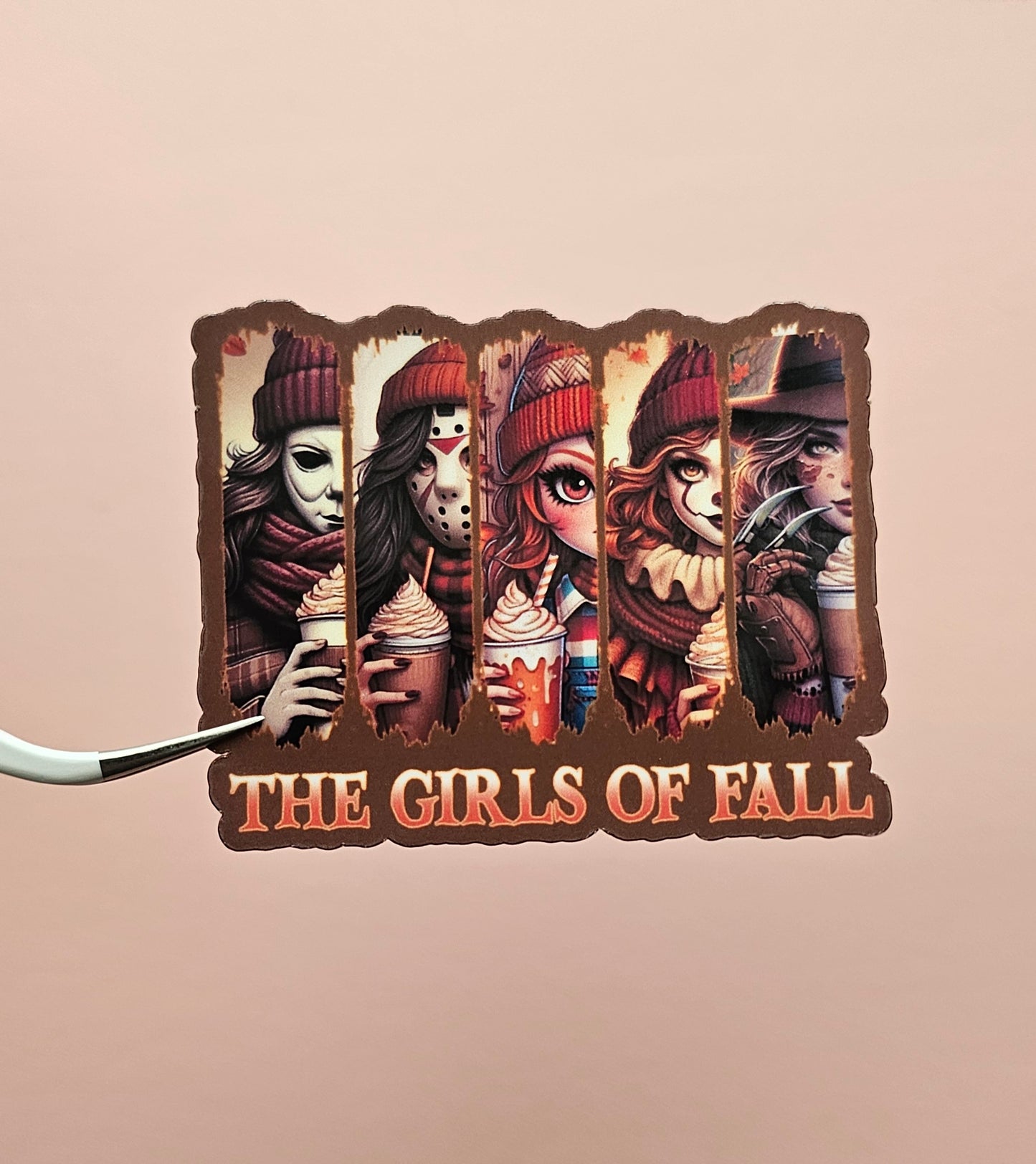 The Girls of Fall Sticker