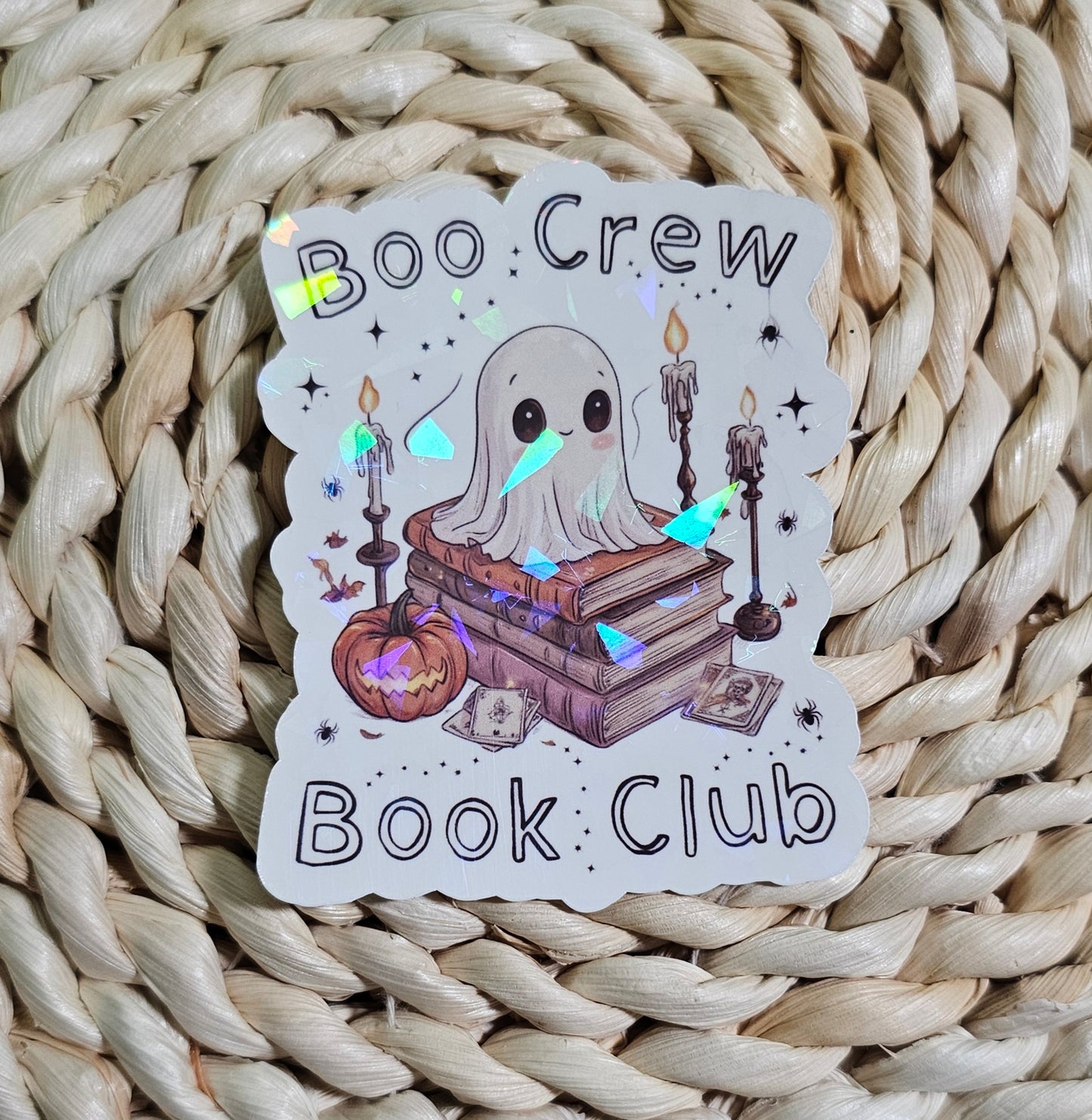 Boo Crew Book Club Holographic Sticker