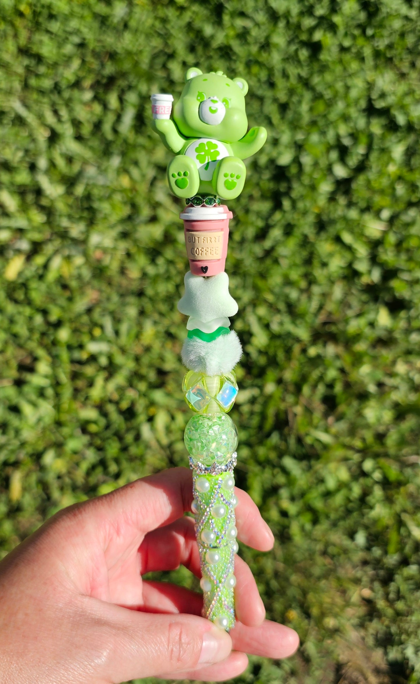 Cute Lucky Bear Beaded Pen