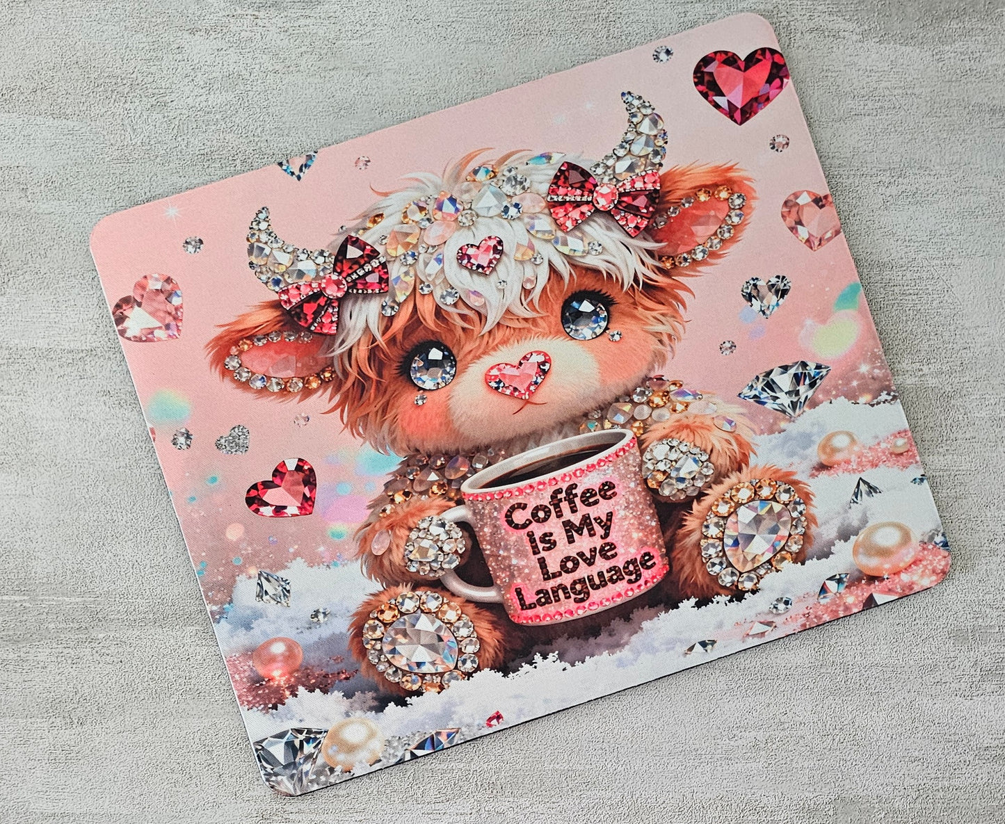 Coffee is My Love Language Sublimated Mouse Pad