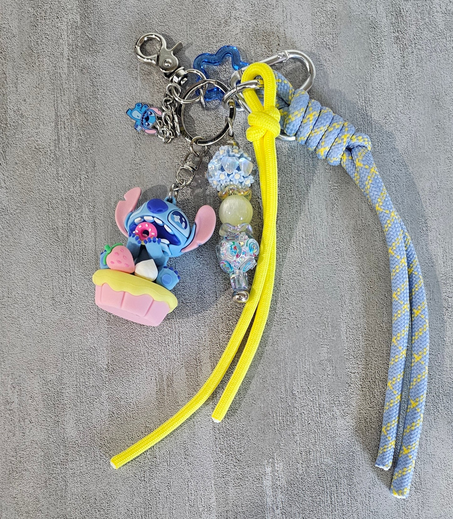 Sweet Stitch Beaded Keychain