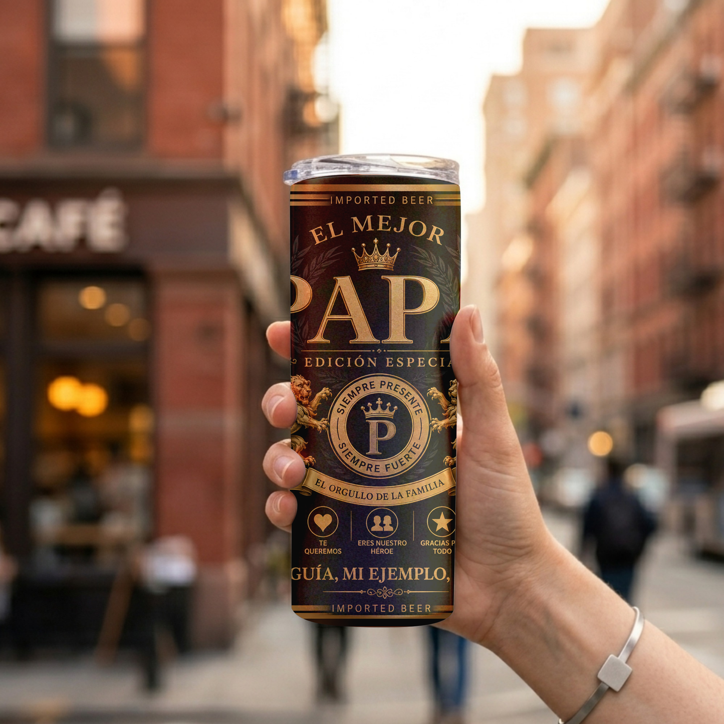 El Mejor Papá 20oz Skinny Tumbler