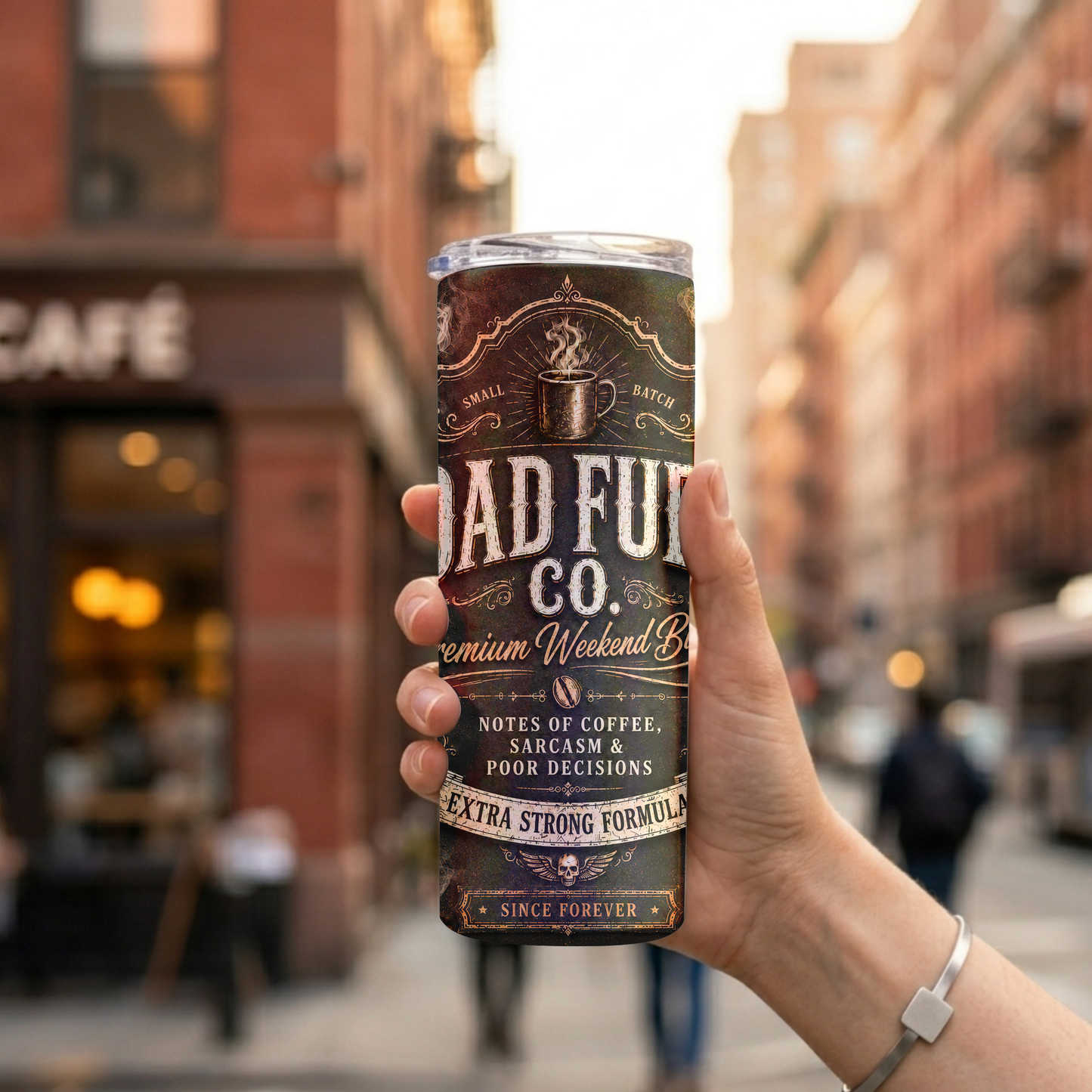 Dad Fuel 20oz Skinny Tumbler