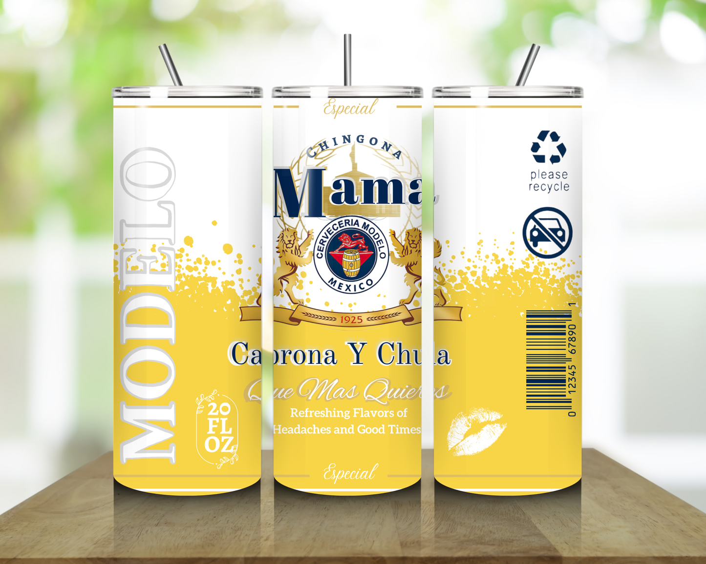 Mama Chingona 20oz Skinny Sublimated Tumbler