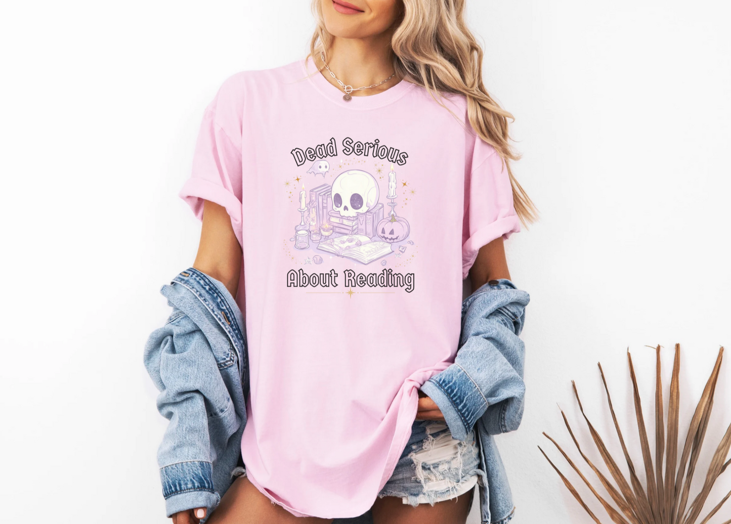 Dead Serious about Reading Gothic T-Shirt