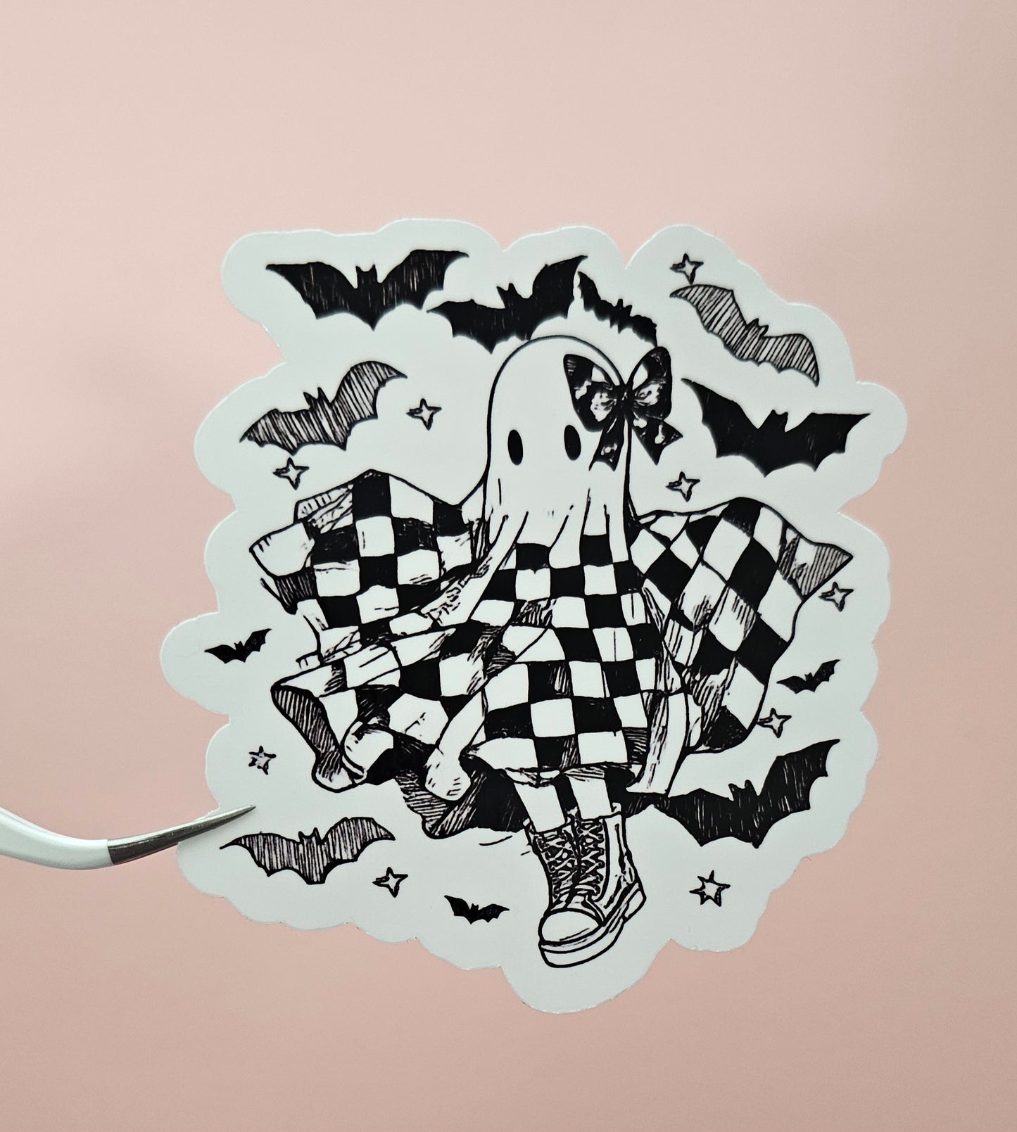 Cute Coquette Ghost Sticker