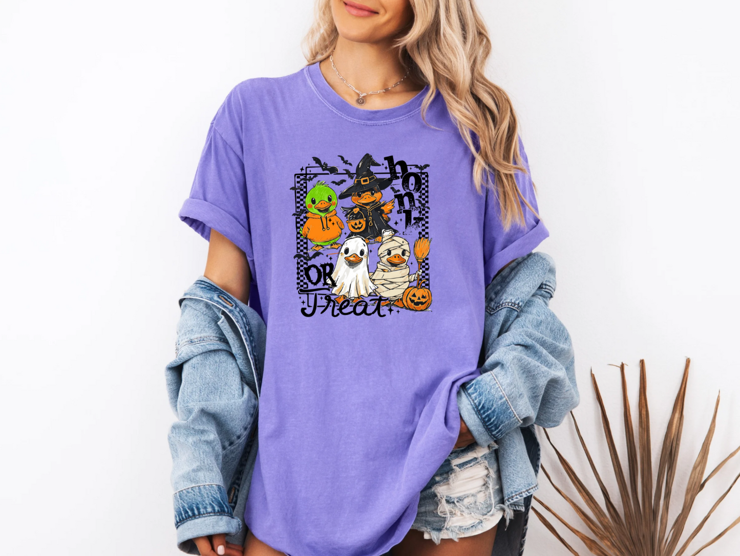 Halloween Cute Ducks Honk or Treat T-Shirt