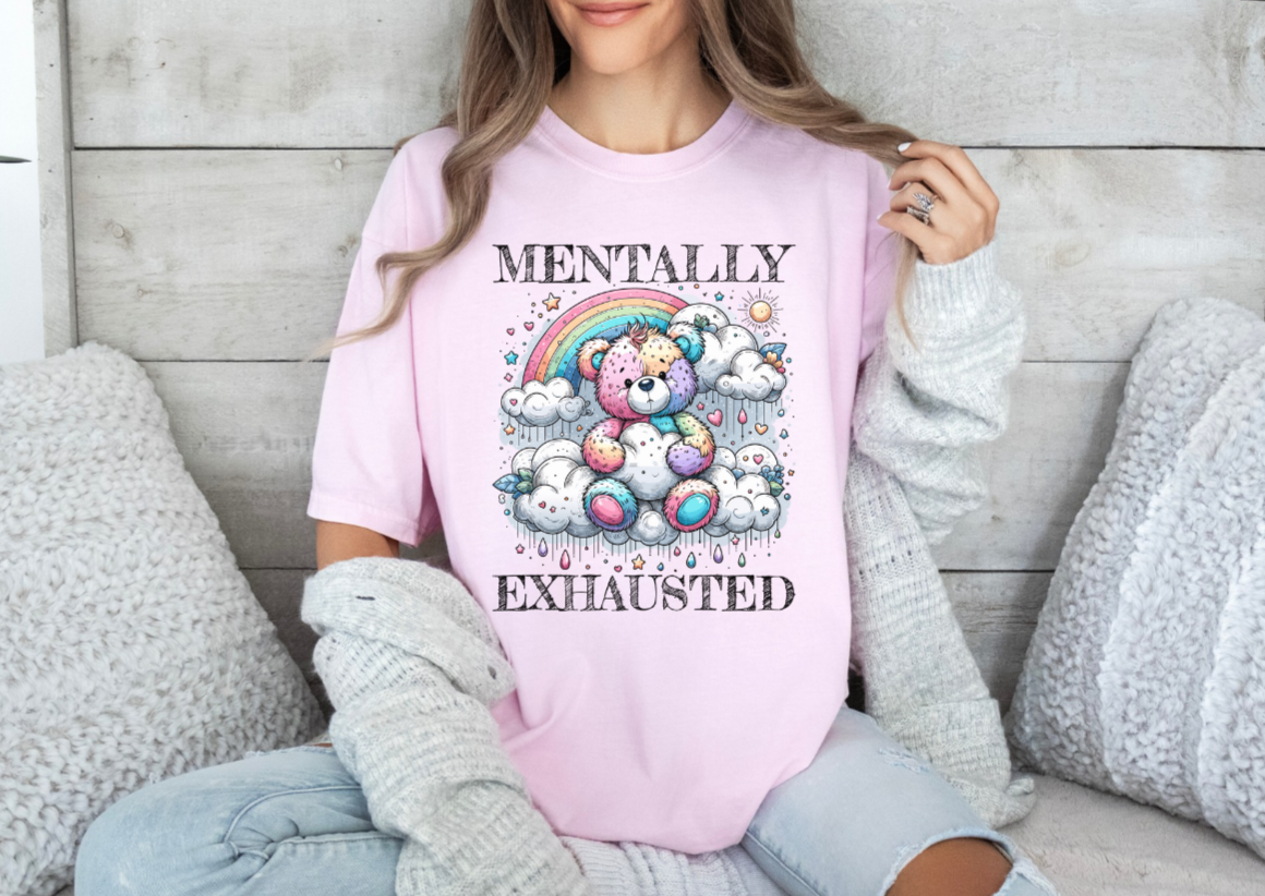 Short Sleeve Mentally Exhausted Tee