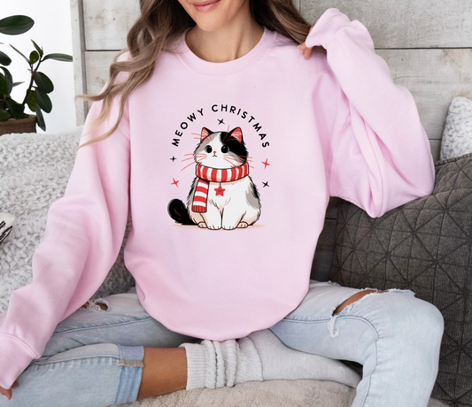 Cute Christmas Cat Sweatshirt