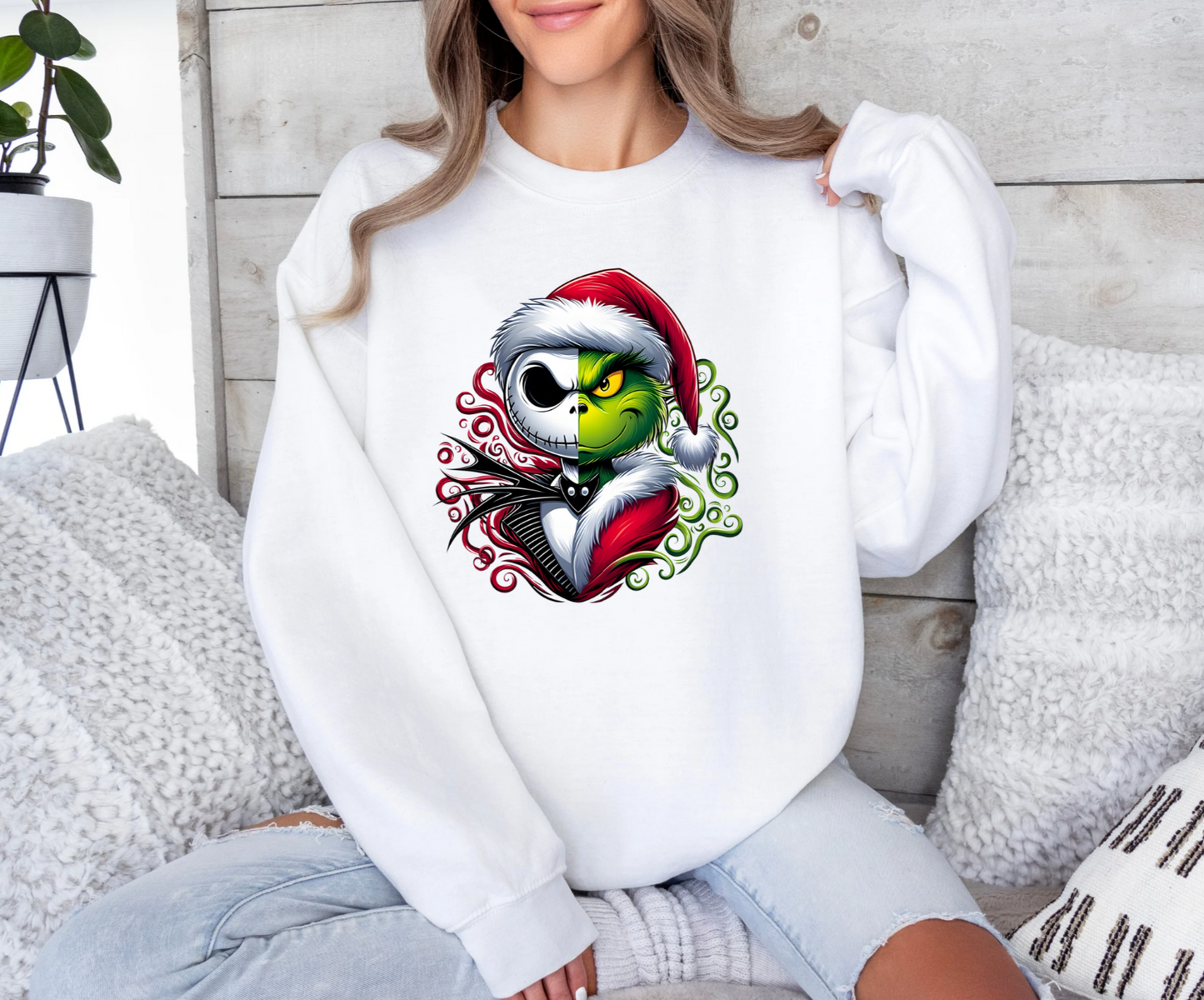 Jack and Grinch Christmas Crewneck