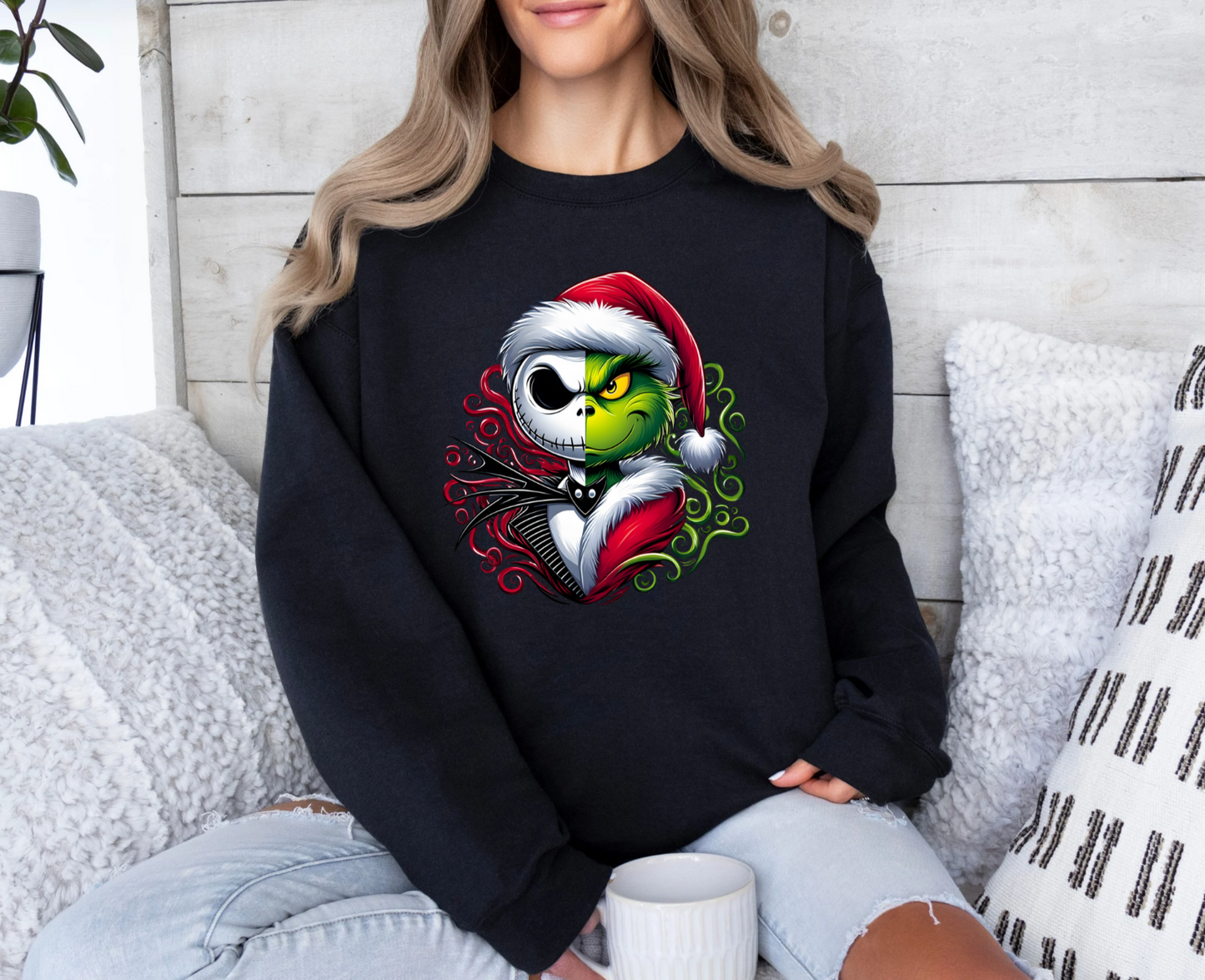 Jack and Grinch Christmas Crewneck