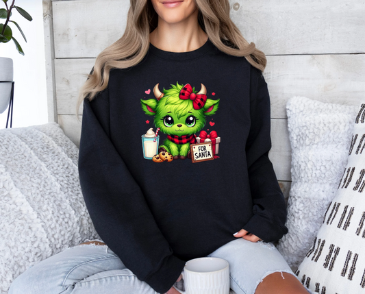 Grinchmas Cute Cow Sweatshirt