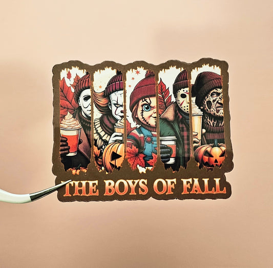 The boys of fall Sticker