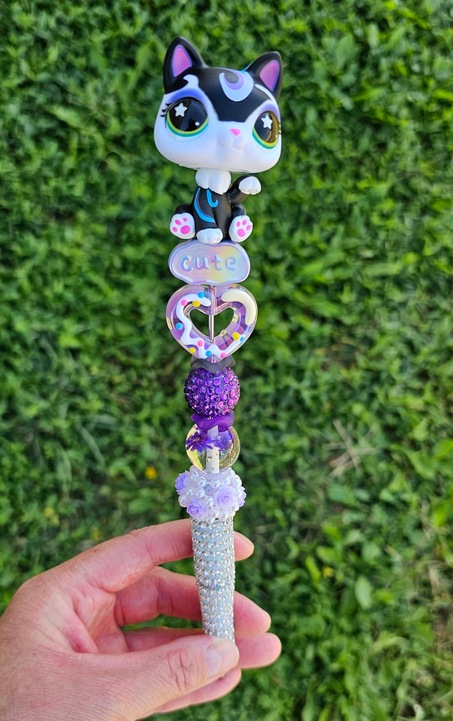 Cute Cat Beaded Pen