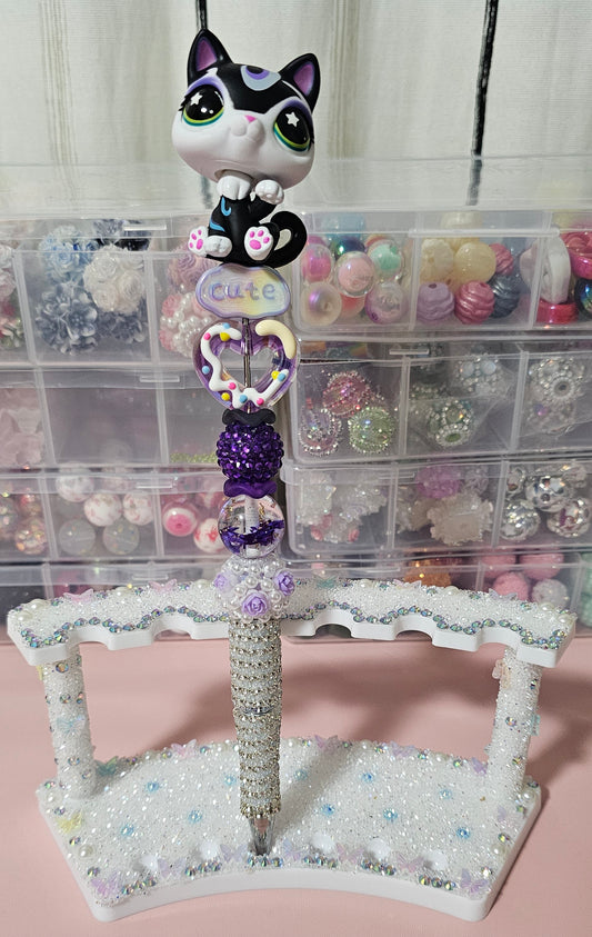 Cute Cat Beaded Pen