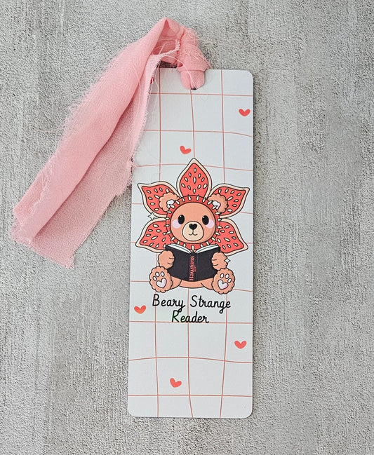 Beary Strange Reader Metallic Sublimated Bookmark
