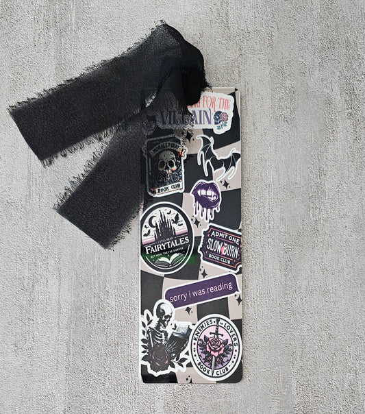 Always Falling for the Villain Metallic Sublimated Bookmark