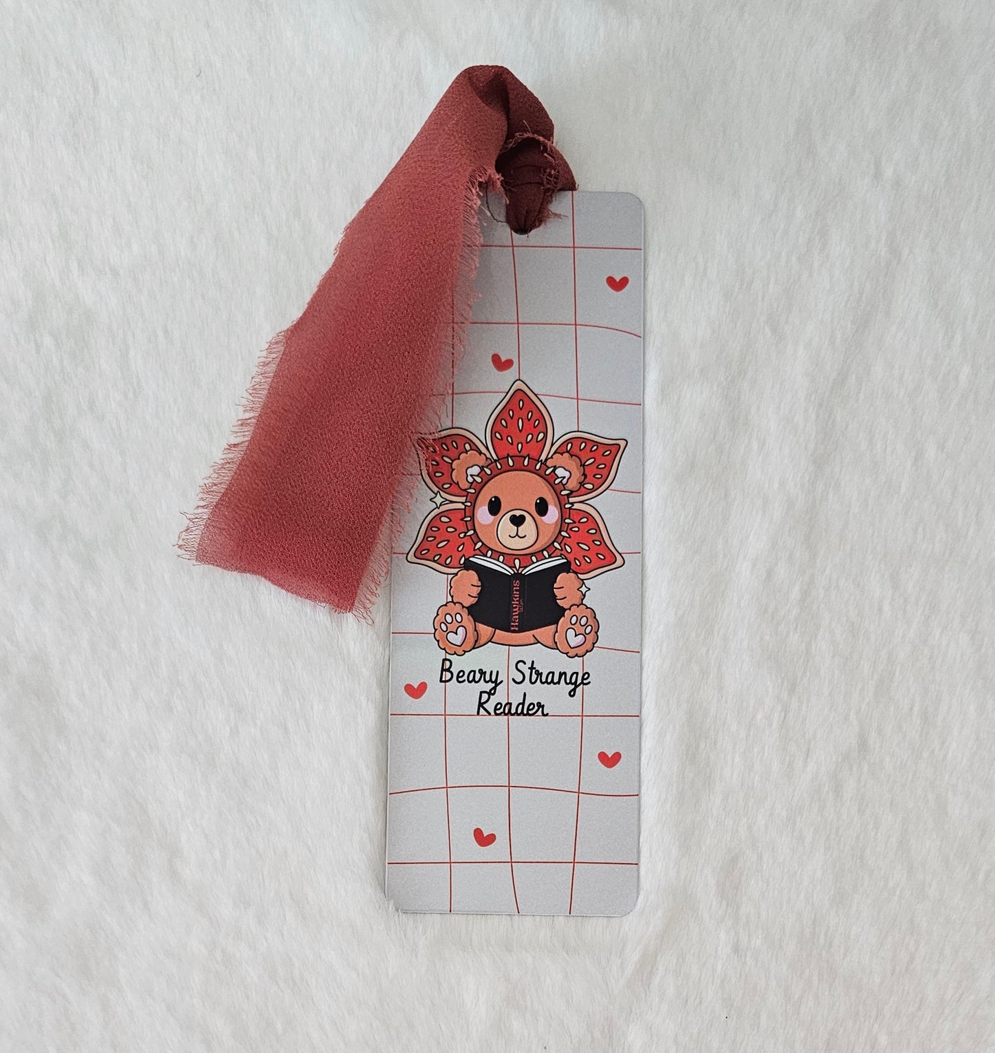 Beary Strange Reader Metallic Sublimated Bookmark