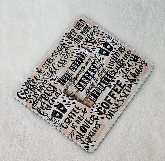 Iced Coffee Sublimated Mouse Pad