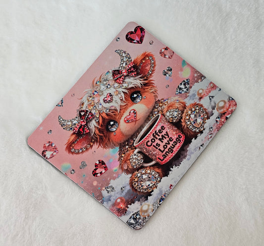 Coffee is My Love Language Sublimated Mouse Pad