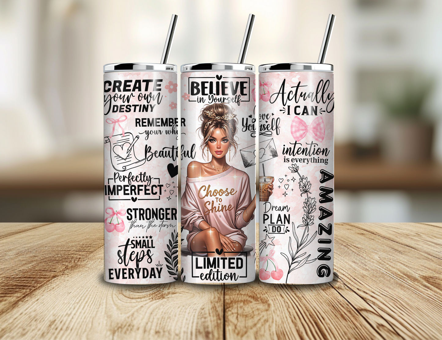 Believe in Yourself 20oz Skinny Tumbler
