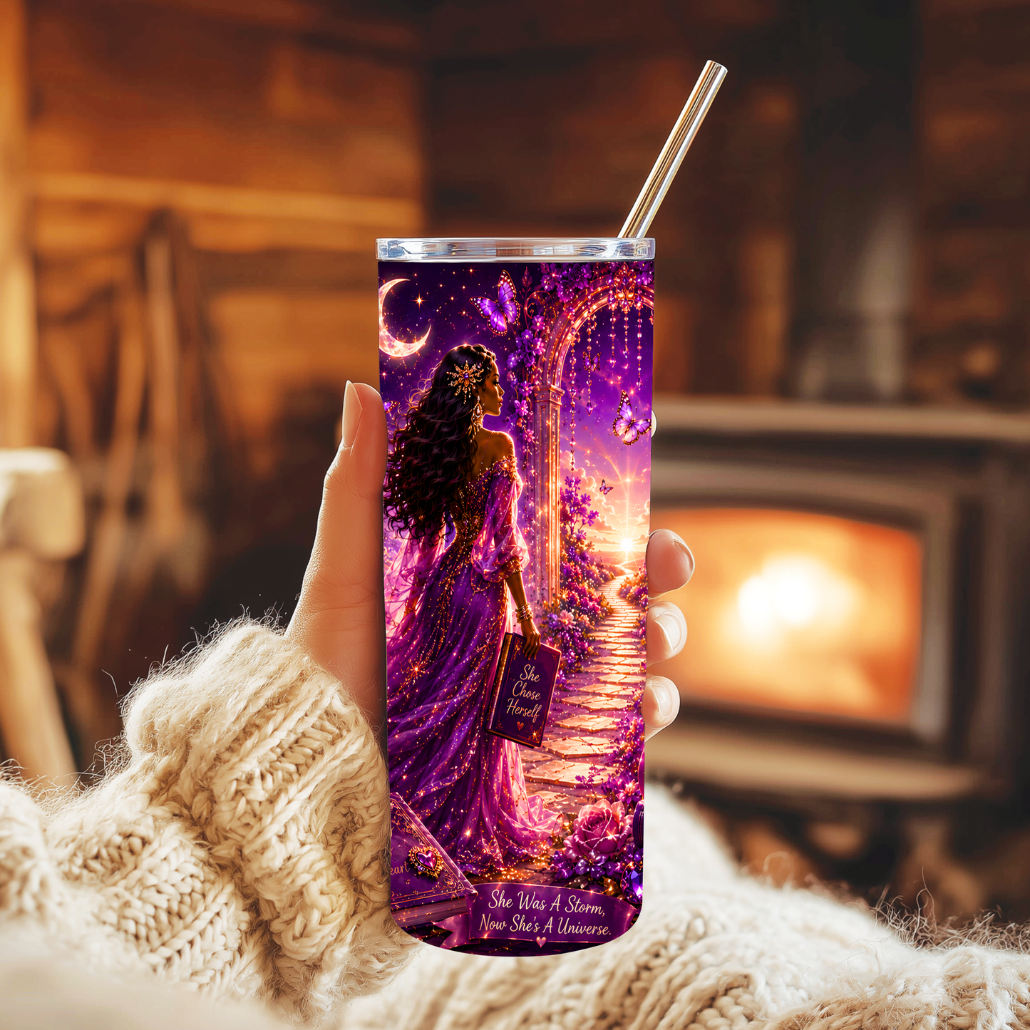 She Healed and Grew 20oz Skinny Tumbler