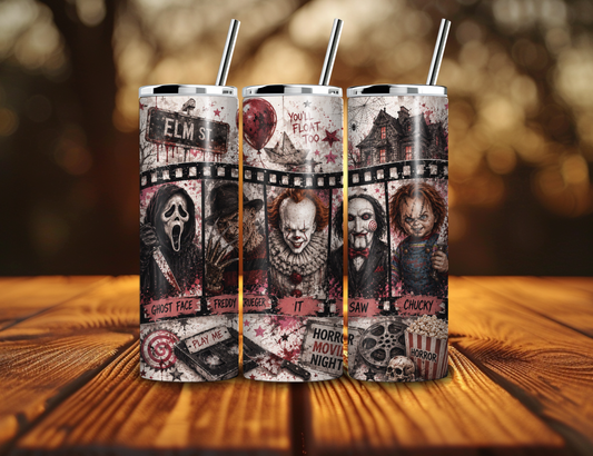 Horror Movie Vintage 20oz Skinny Tumbler