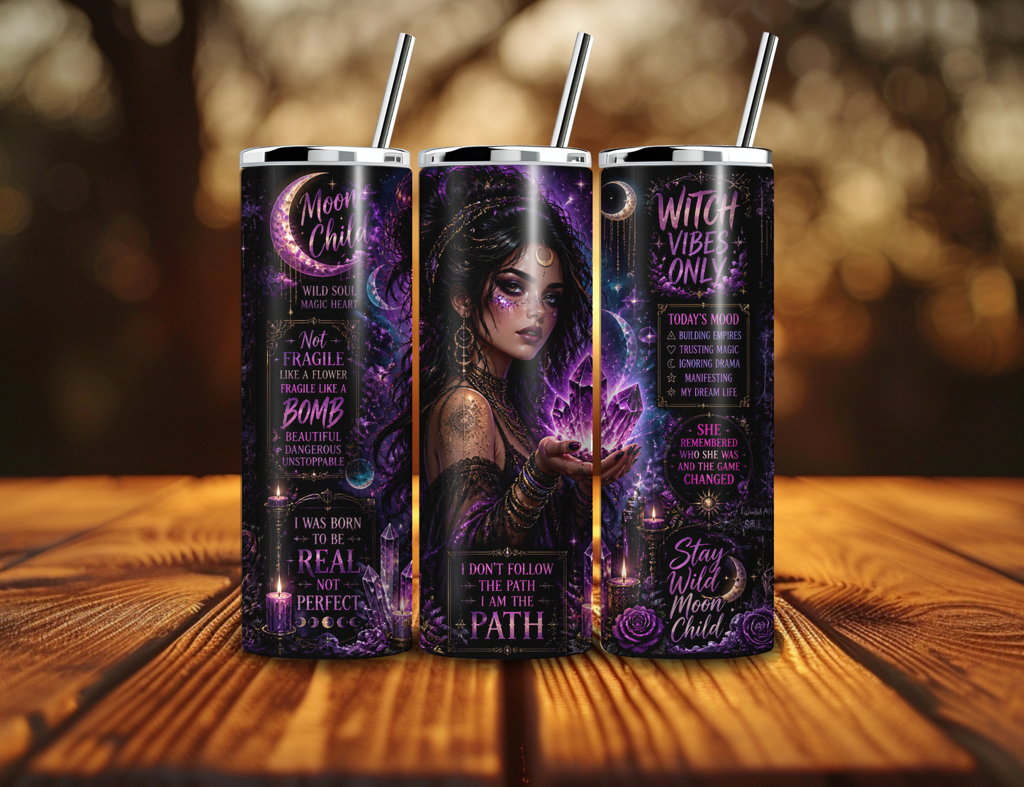 I Don't Follow the Path I'm the Path 20oz Skinny Tumbler
