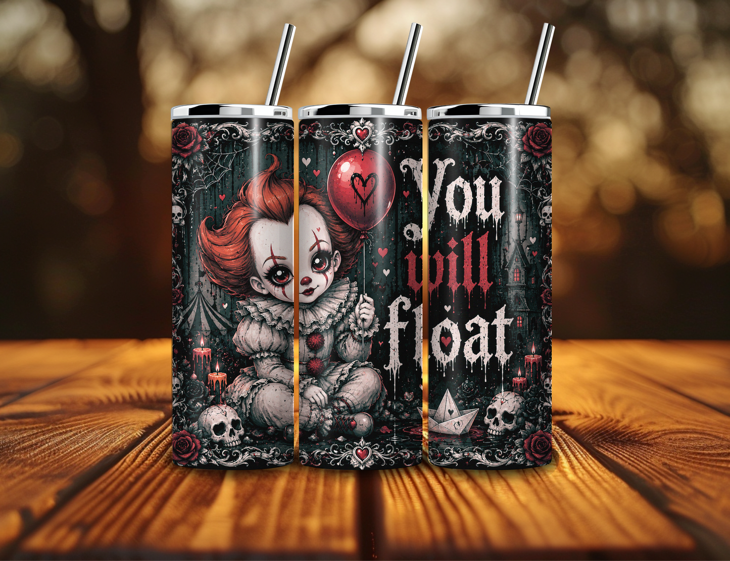 You Will Float 20oz Skinny Tumbler