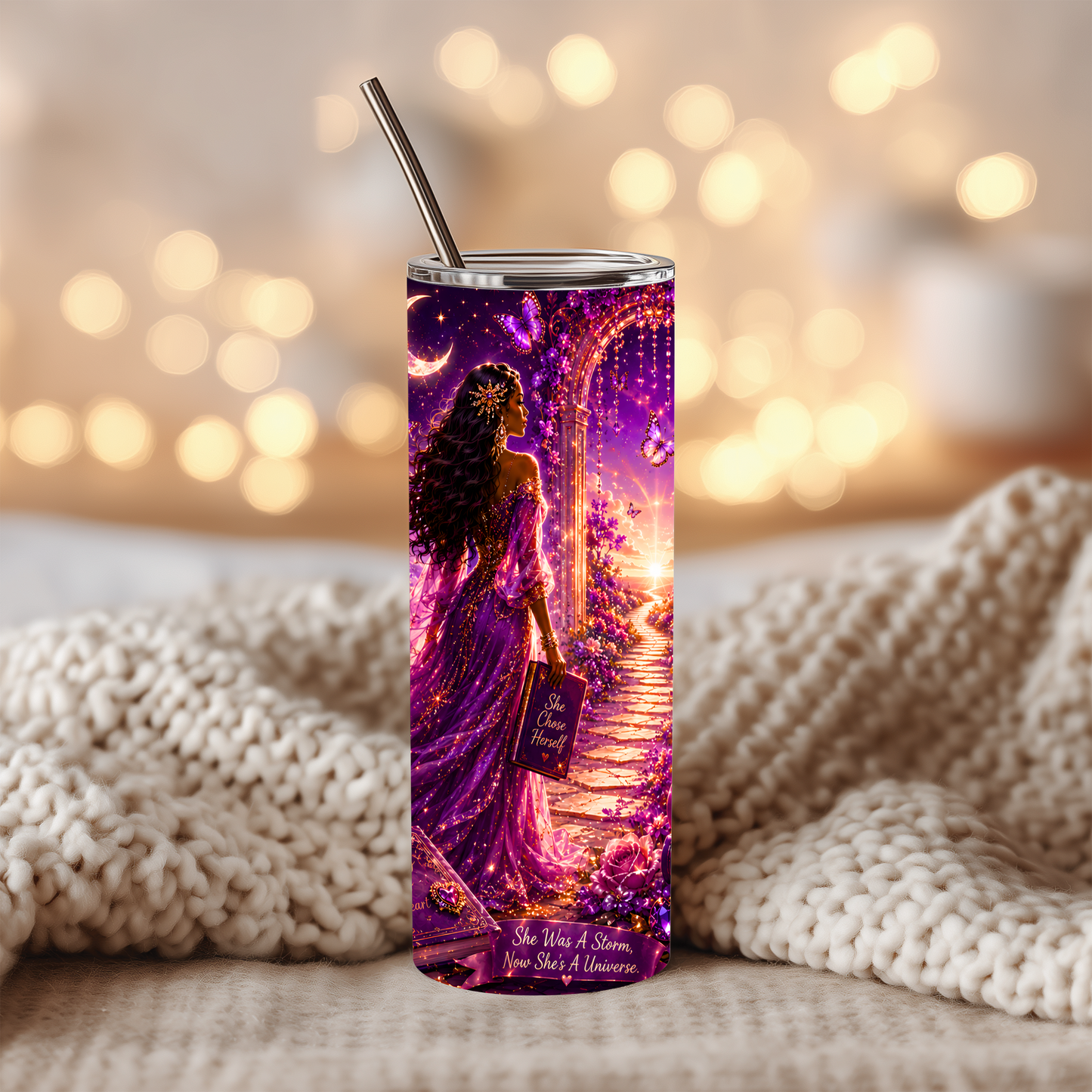 She Healed and Grew 20oz Skinny Tumbler