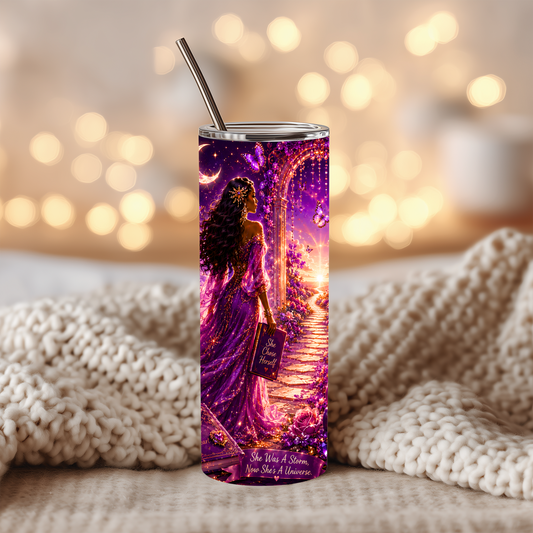 She Healed and Grew 20oz Skinny Tumbler