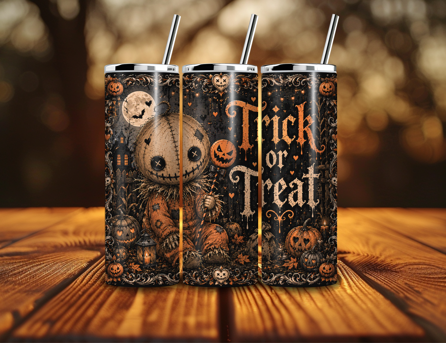 Trick or Treat 20oz Skinny Tumbler