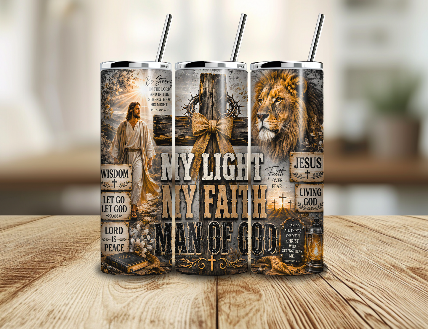 My Light My Faith 20oz Skinny Tumbler