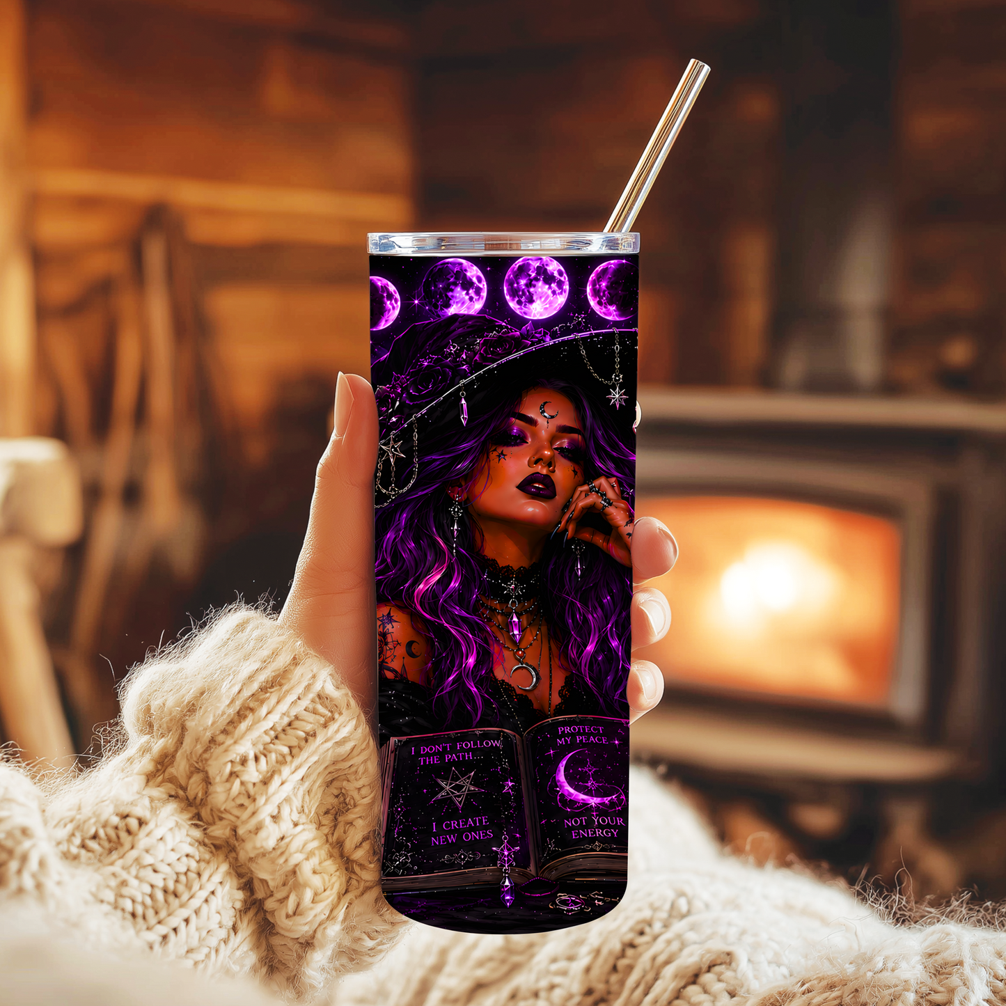 Moon Magic and Bad Decisions 20oz Skinny Tumbler