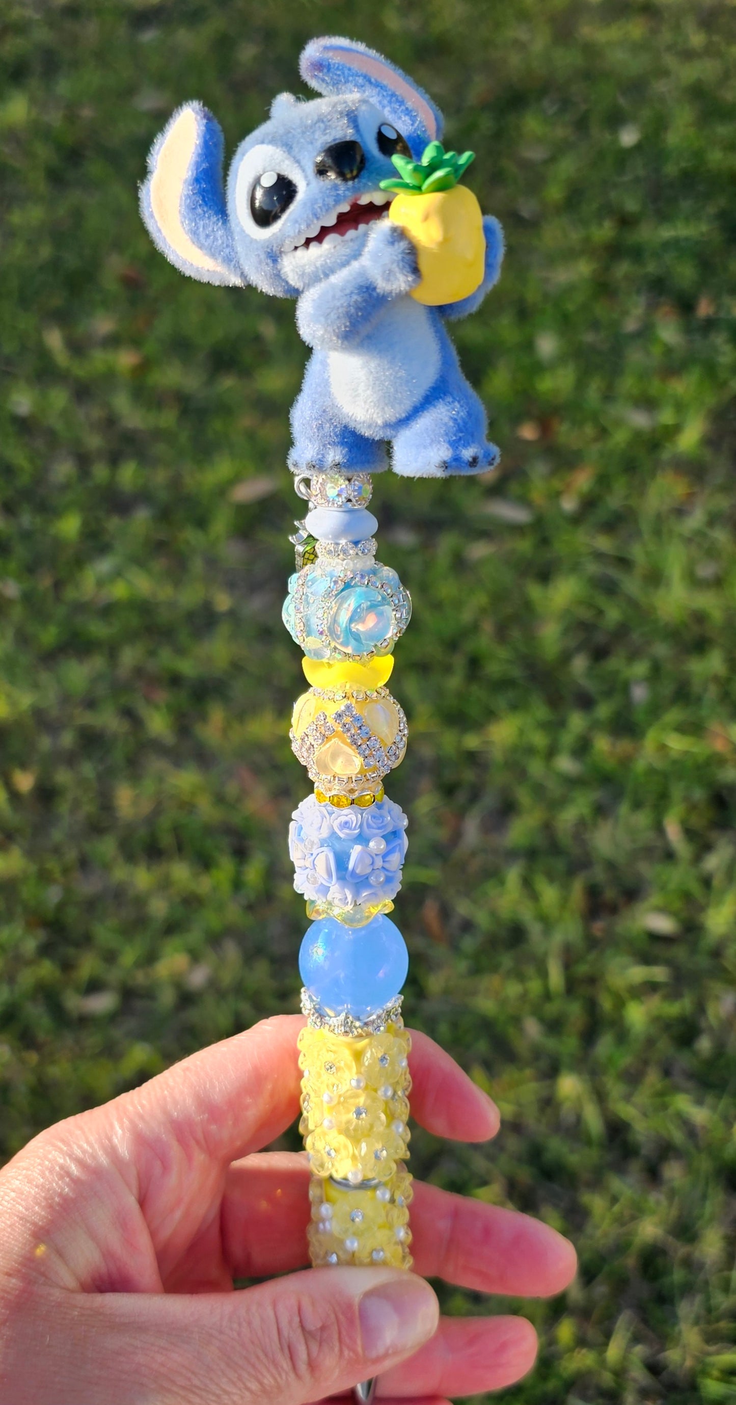 Cute Stitch with Pineapple Beaded Pen
