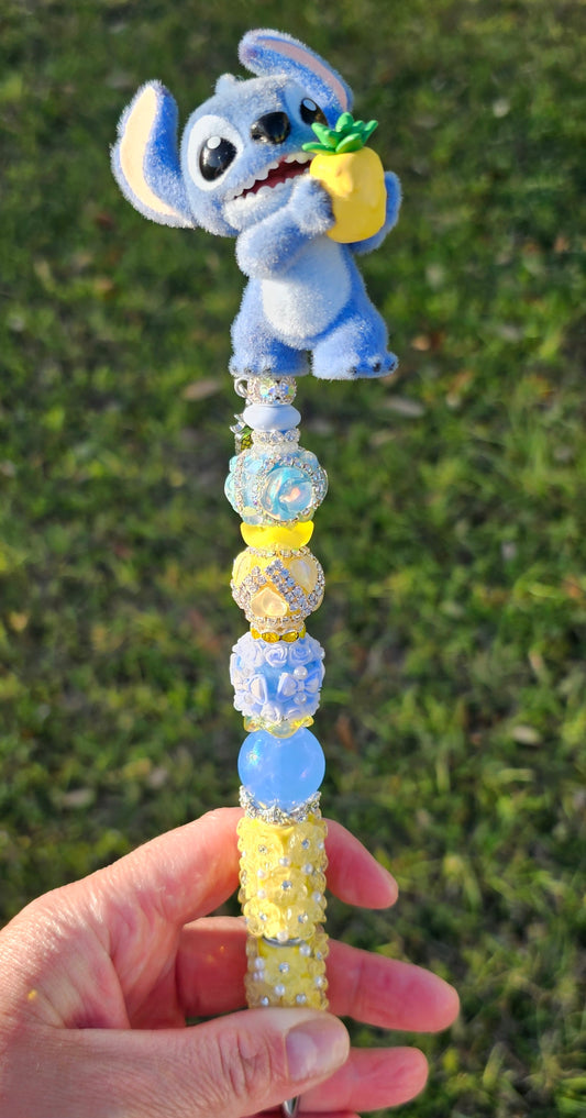 Cute Stitch with Pineapple Beaded Pen