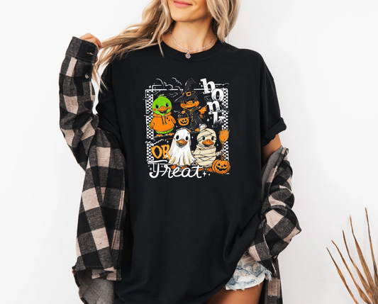 Halloween Cute Ducks Honk or Treat T-Shirt