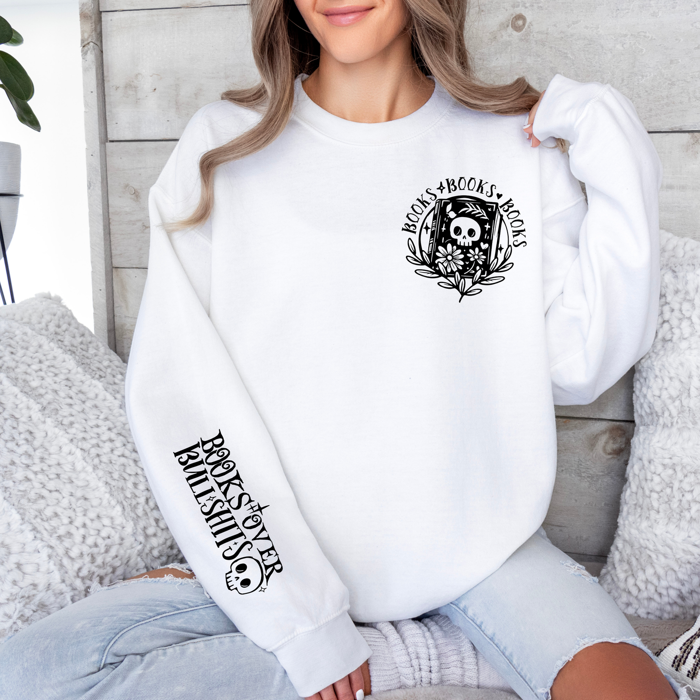 Books Over Bullshits Sweatshirt